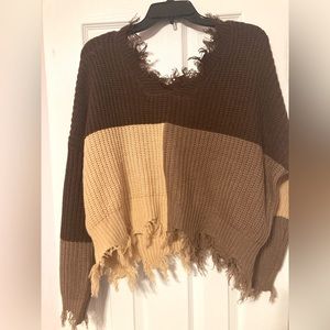 Ripped Sweater Top